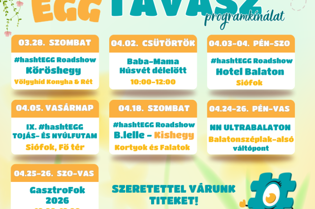 #hashtEGG TAVASZ 2026 programkínálat