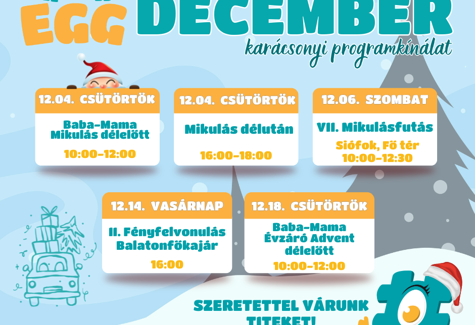 #hashtEGG Ünnepváró Programkínálat